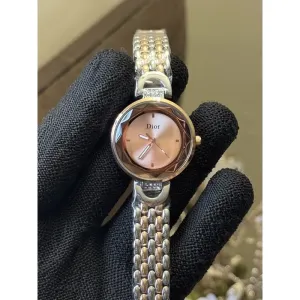 Cristian Dior Watch Dual Tone With Pink Dial For Women (SW20)