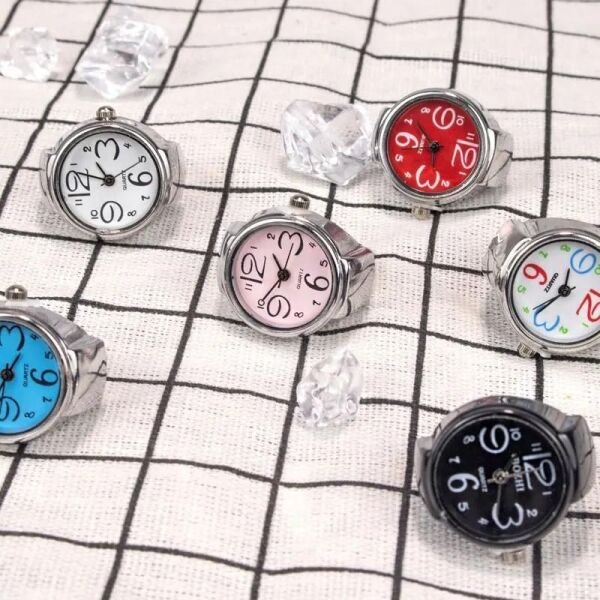 Womens Ring Watch Analogue Quartz On Finger Watch Ring - Image 2