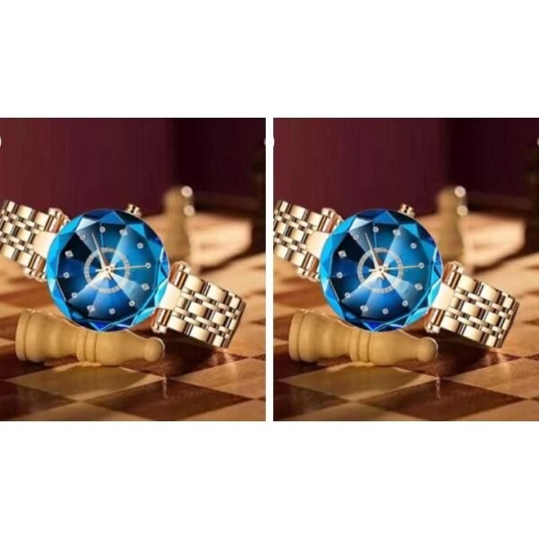 Womens Beautiful Diamond Shape Watch (Pack Of 2) - Image 2