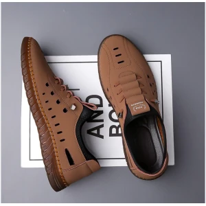 Women Stylish Laser Cut Tan Casual Shoes