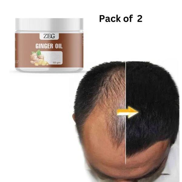 Zeg Ginger Oil 100gm 100% Natural Multipurpose Oil For Hair Skin & Body (Pack Of 2) - Image 2