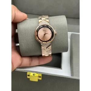 Dior Watch Diamond Full Rose gold For Women (SW64)