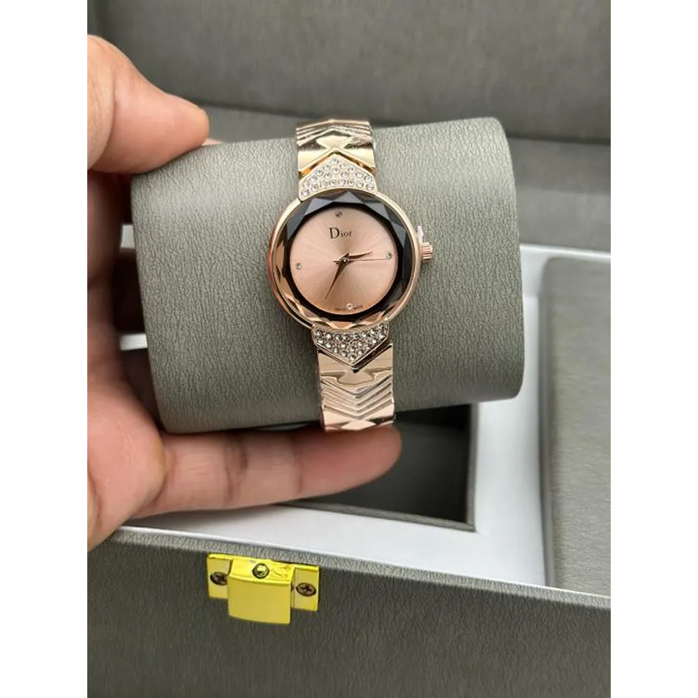 Dior Watch Diamond Full Rose gold For Women (SW64)