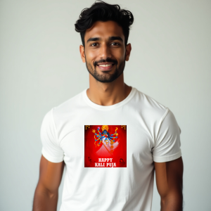 Happy Kali Puja T-Shirt  For Men (K54)
