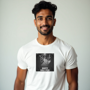 Happy Kali Puja T-Shirt  For Men (K55)