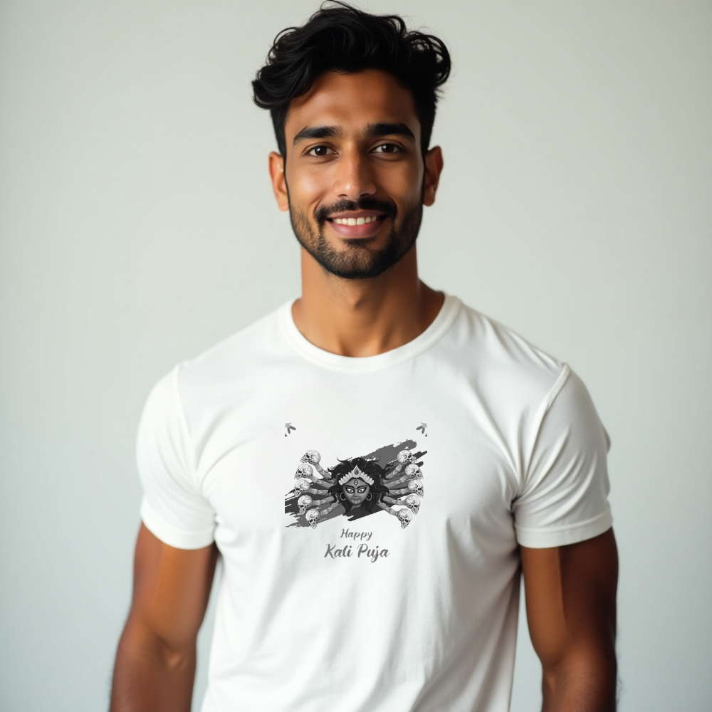 Happy Kali Puja T-Shirt For Men (K122)