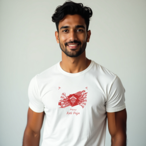 Happy Kali Puja T-Shirt For Men (K123)