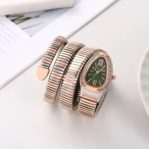 Luxury Bvlgari Serpenti Watch Snake Copper Green For Women (SW271)