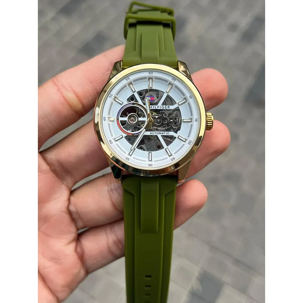 Comfortable Tommy Hilfiger Watch Automatic Silicon For Men (SW364) - Image 2