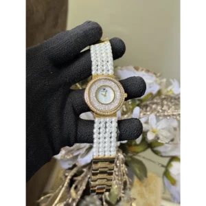 Swarovski Watch Pearls Gold-White (SW201)