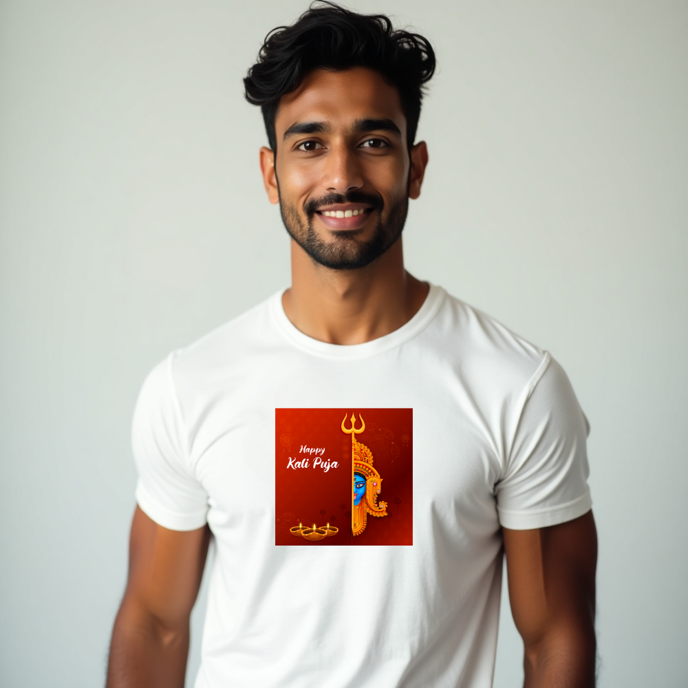 Happy Kali Puja T-Shirt For Men (K40)