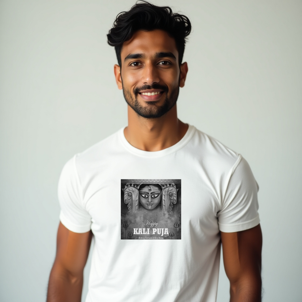 Happy kali Puja T-Shirt For Men (K47)
