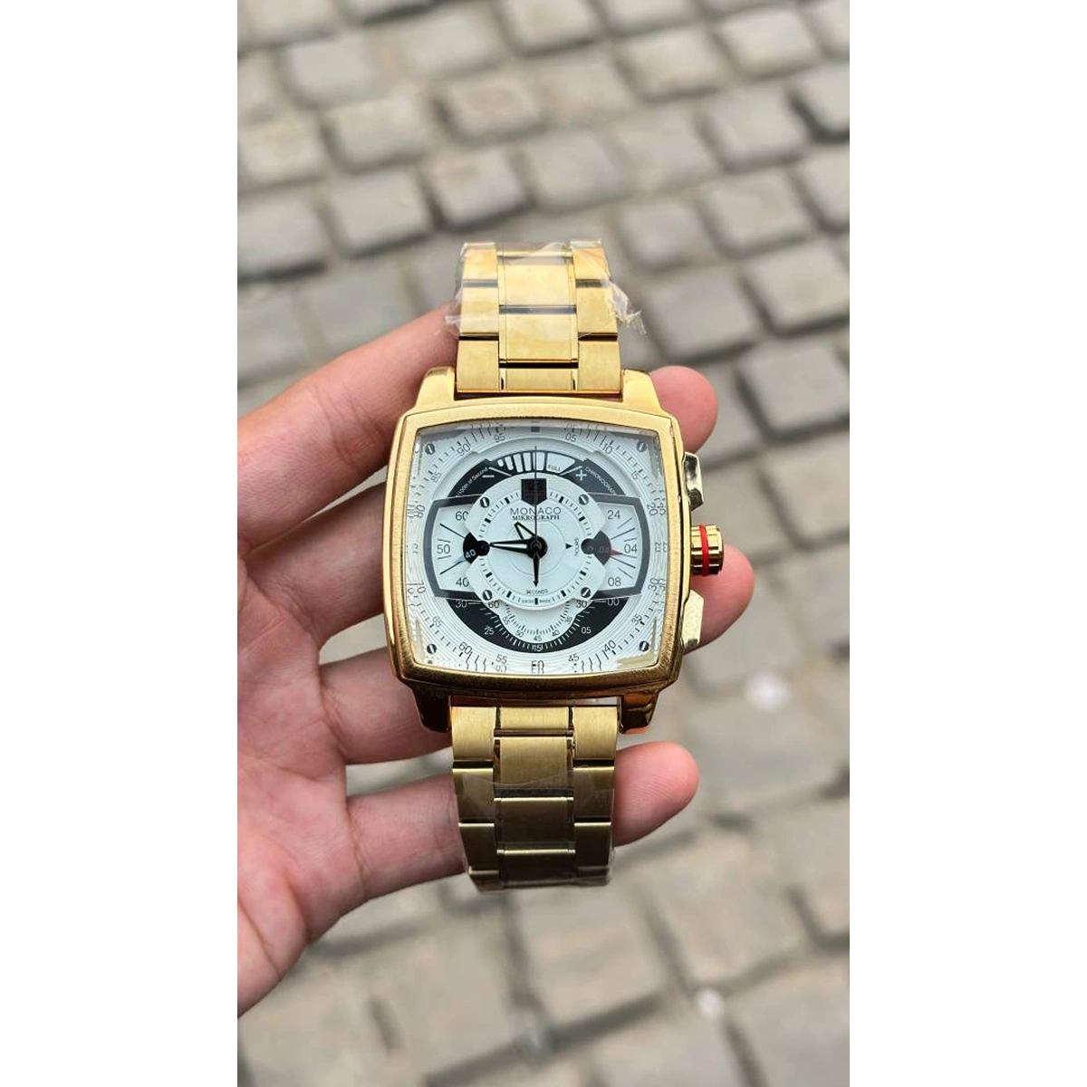 Premium Tag Heuer Watch Monaco Mikrograph Quartz Movement For Men (SOS37) - Image 3