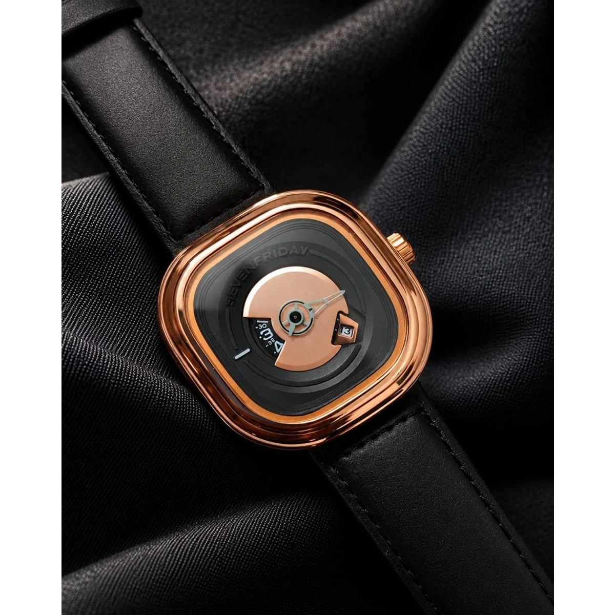 Premium Seven Friday PE201 Watch Black Copper Black Dial For Men (SOS01) - Image 2