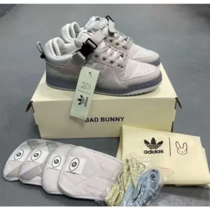 Adidas Bad Bunny Forum Grey Shoes For Women (SUP936)