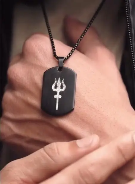Mahadev Trishul Pendant with Chain - Image 2