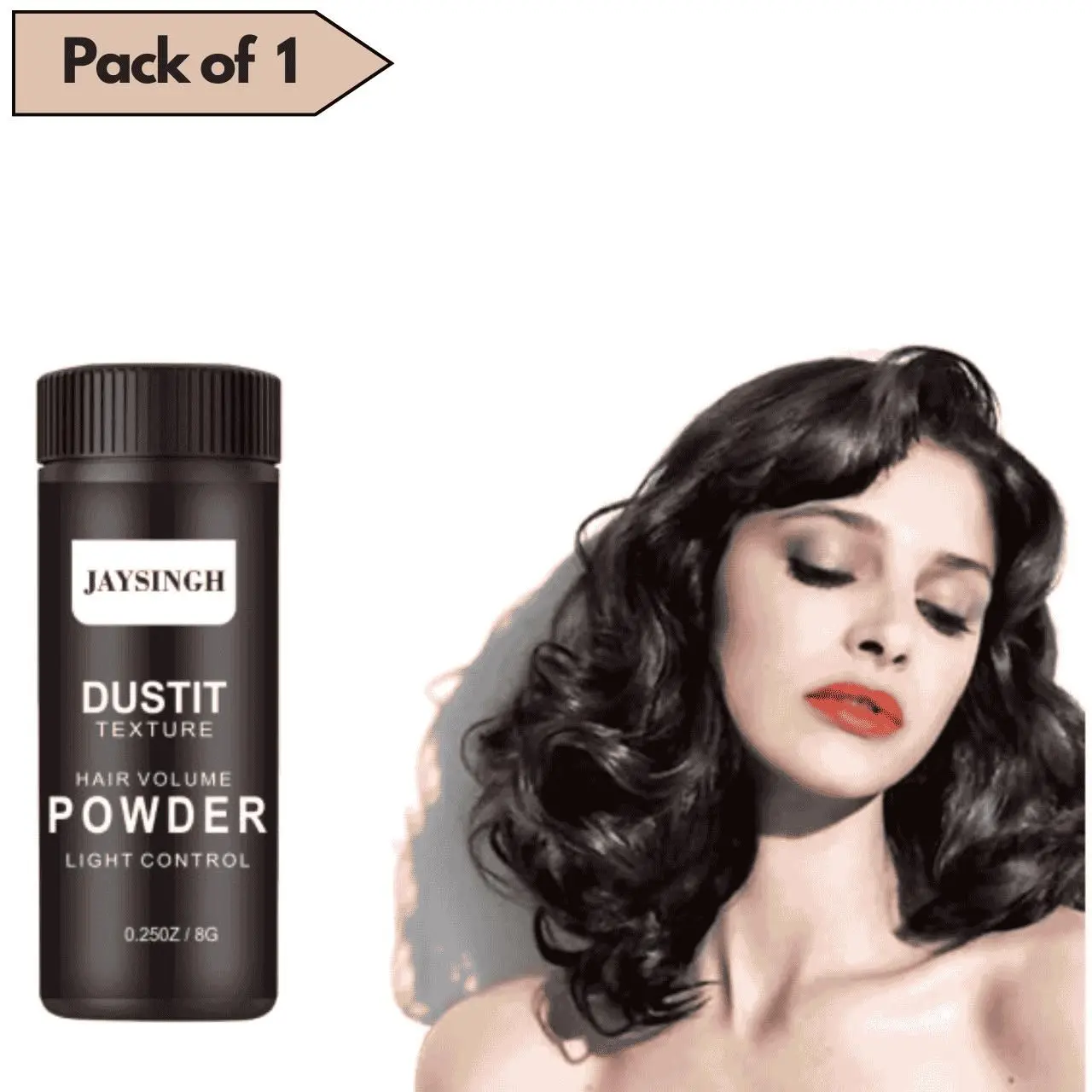 Mattifying Powder Increases Hair Volume Captures Haircut Unisex Modeling Styling Fluffy Hair Powder Absorb Grease - Image 3