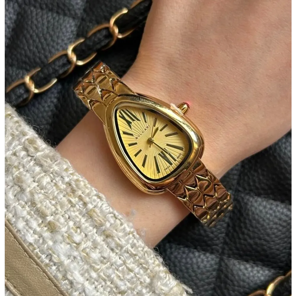 Bvlgari Watch Serpenti Seduttori Full Gold For Women (SW421)
