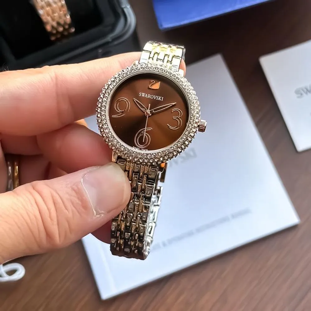Swarovski Watch Rose-Brown For Women (SW221) - Image 2