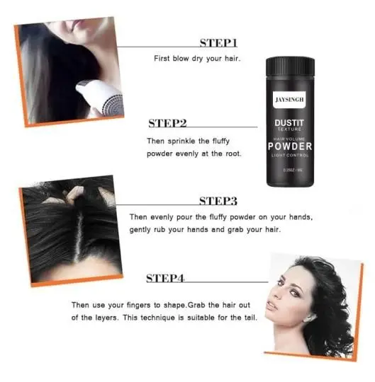 Mattifying Powder Increases Hair Volume Captures Haircut Unisex Modeling Styling Fluffy Hair Powder Absorb Grease - Image 4