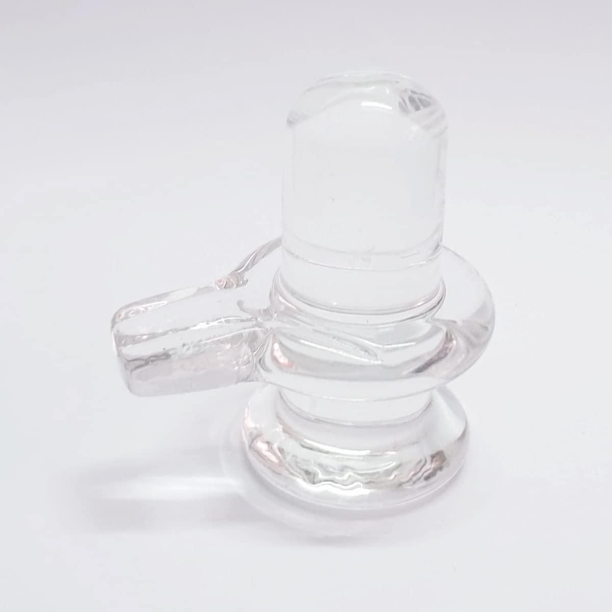 Sphatik Shivling/Big Size for Home Pooja Decorative Showpiece 4 inch, 20gm (Crystal, White) - Image 2