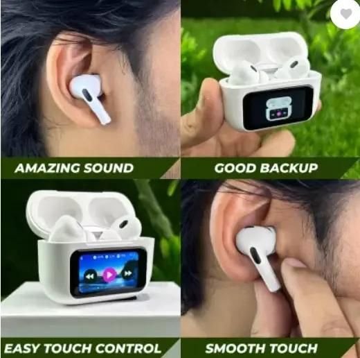 Smart Wireless Earbuds With Lcd Touch Screen - Image 3