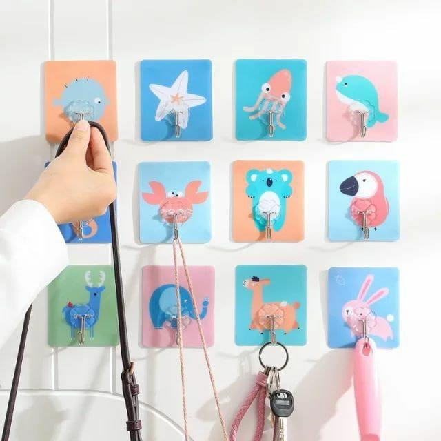 Hooks-Cartoons Strong Adhesive Wall Sticky Hooks (Pack of 4) - Image 3