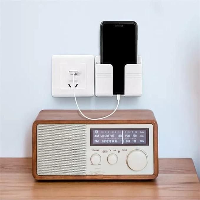 Wall Mounted Mobile Holder With Adhesive Strips& Charging Holder - Image 3