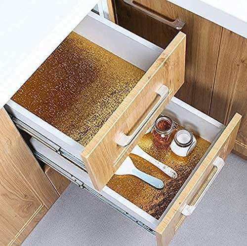 Aluminum Foil Kitchen Backsplash Peel and Stick Shelf Liner for Kitchen Cabinets - Image 3