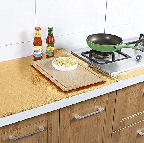 Aluminum Foil Kitchen Backsplash Peel and Stick Shelf Liner for Kitchen Cabinets - Image 2