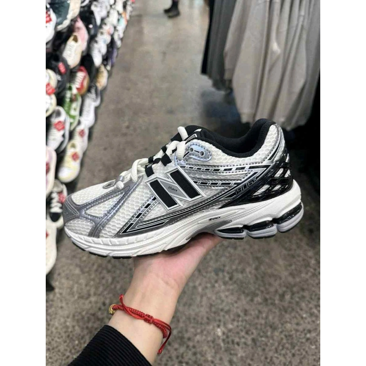 Premium New Balance Shoes Silver Black For Men (SOS160) - Image 2