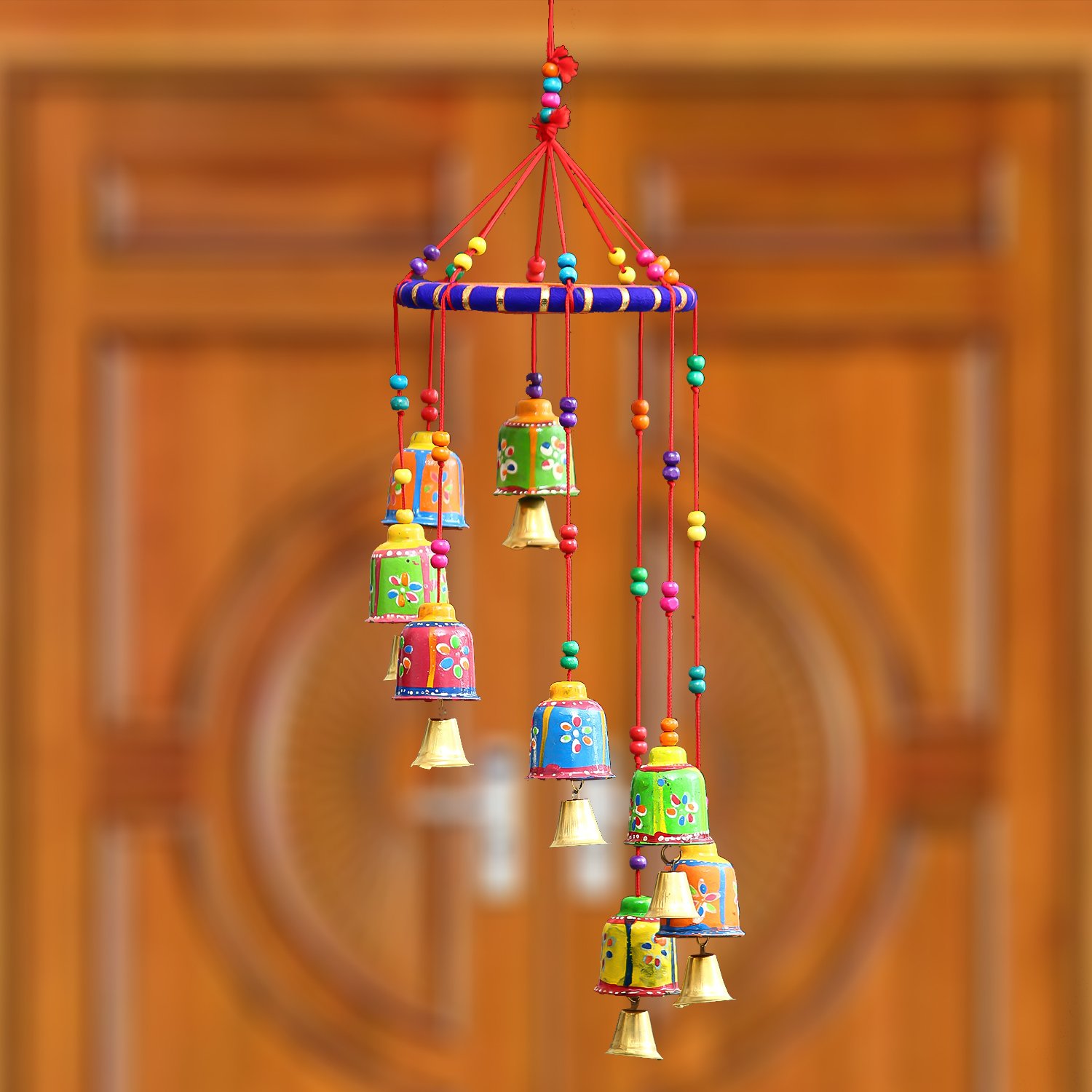 Ecraftindia Handcrafted Decorative Wall Door Window Hanging Bells - Image 2