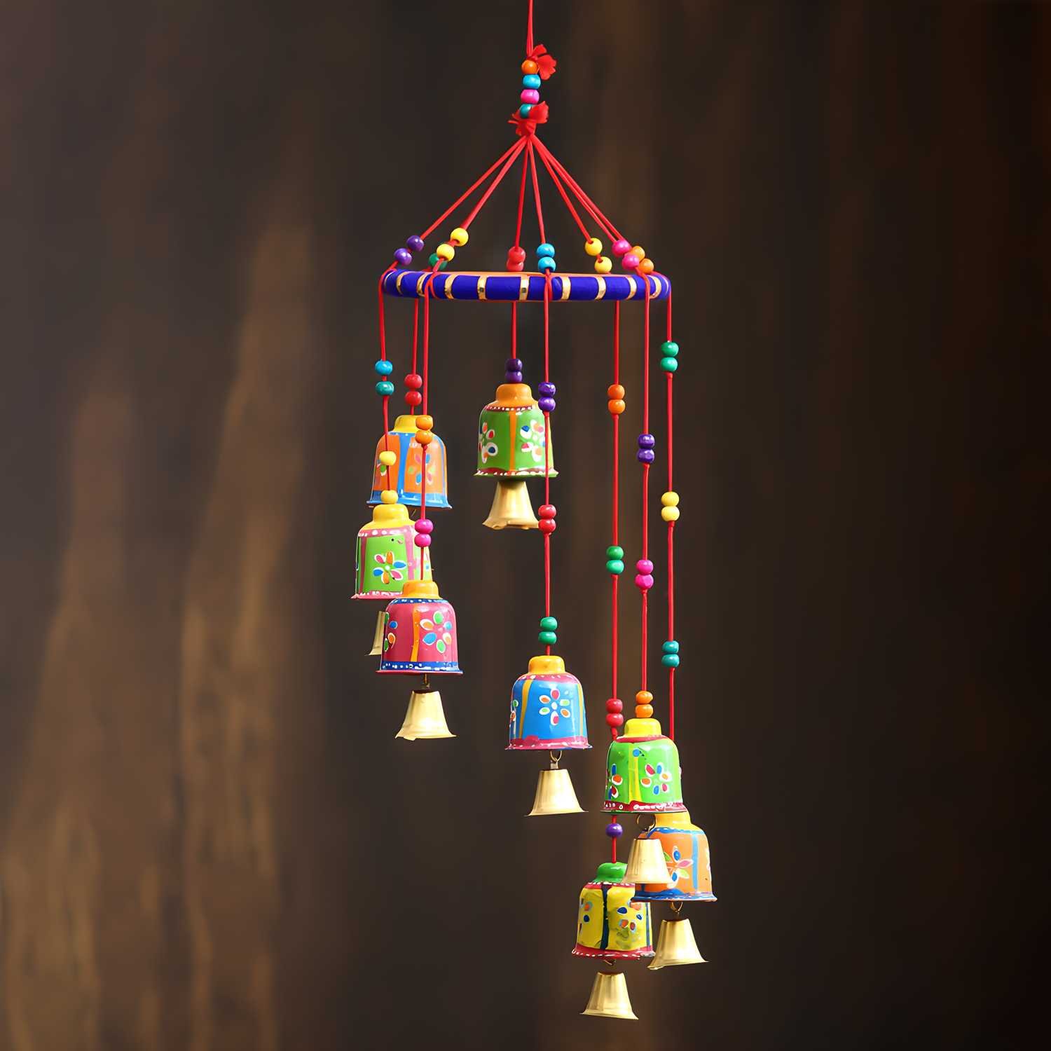 Ecraftindia Handcrafted Decorative Wall Door Window Hanging Bells