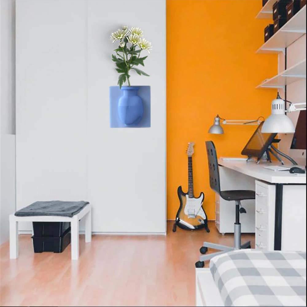 Silicone Vase Wall Mounted Removable Silicone Sticky Vase