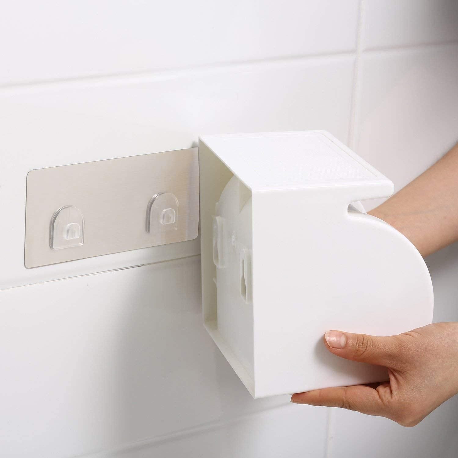 Toilet Paper Holder Self Adhesive Roll Holder Paper - Image 2