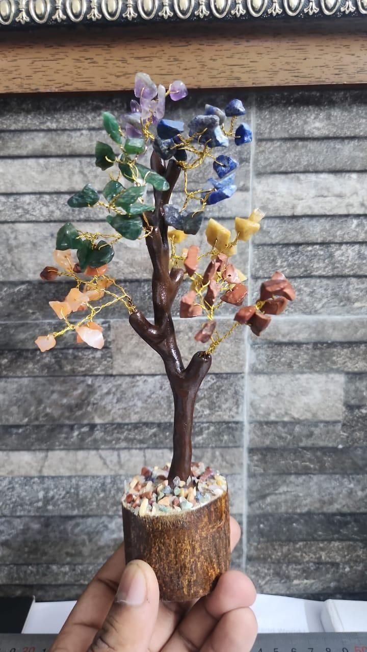 7 Chakra Natural Gemstone Crystal Tree - Image 2