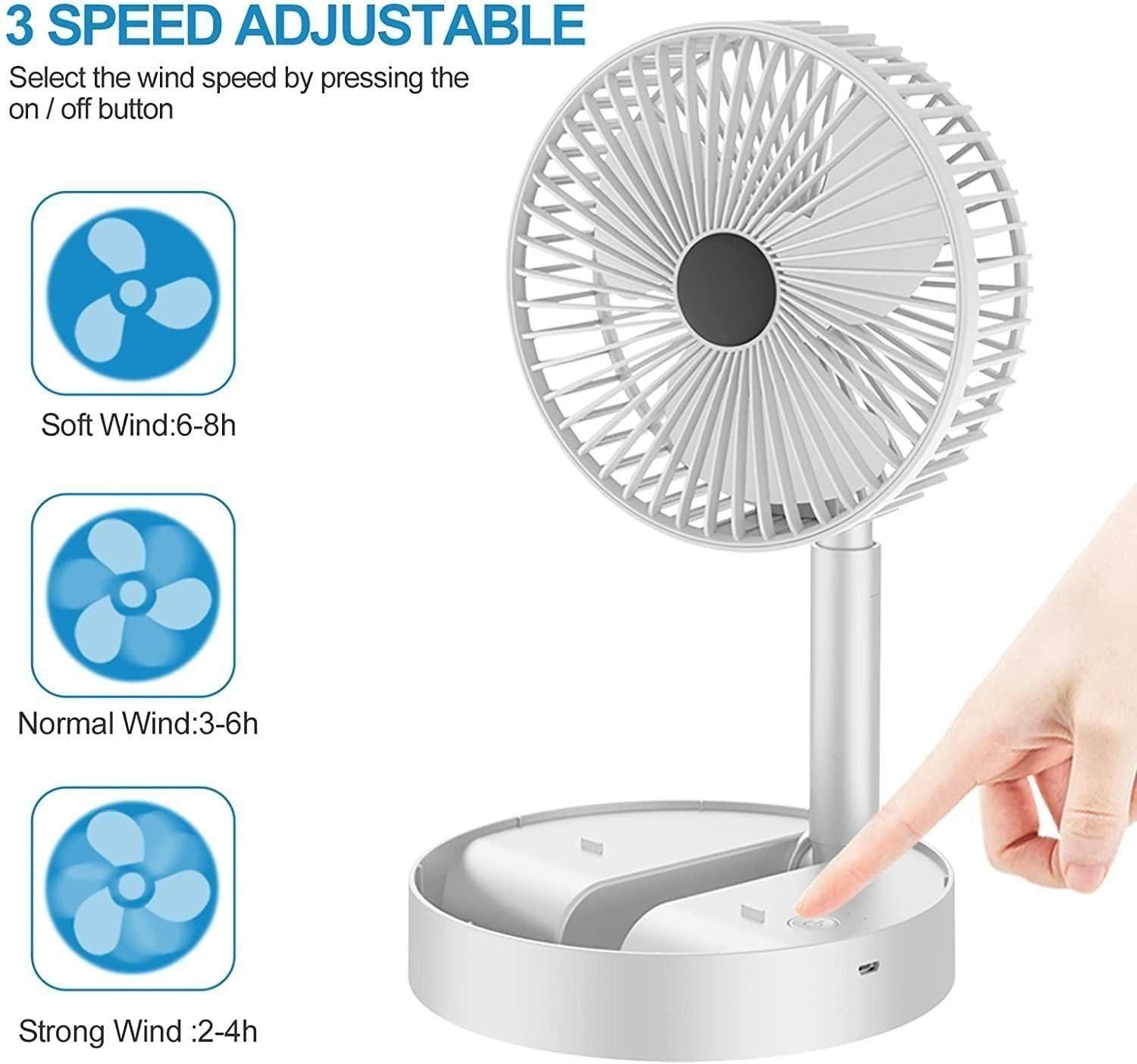 Powerful Rechargeable Table Fan - Image 4