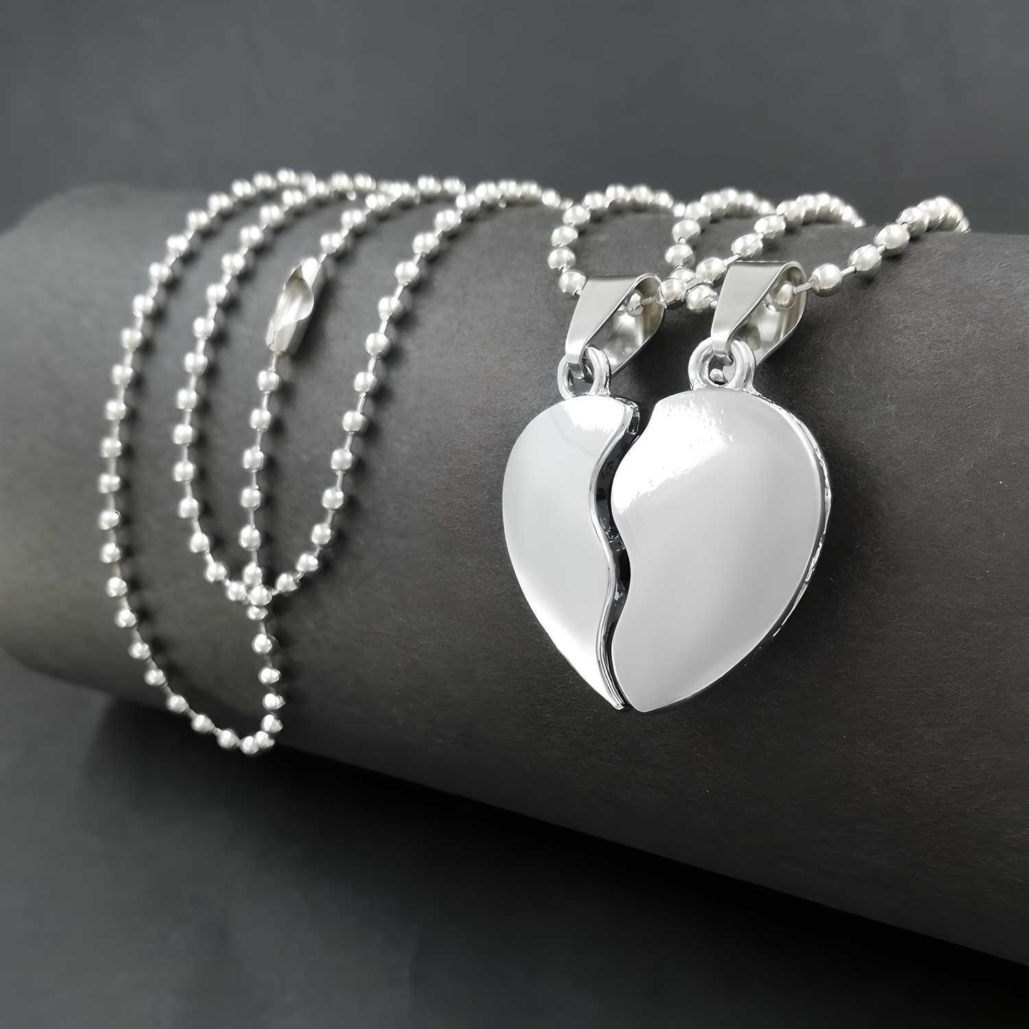 Couple Silver Plated Pendants Set - Image 2