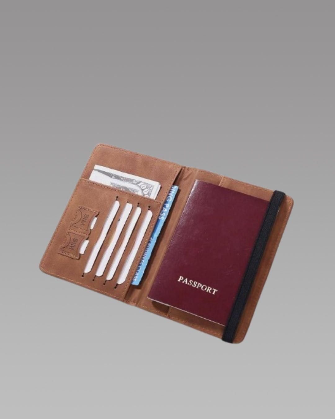 PU Leather Travel Document Holder
