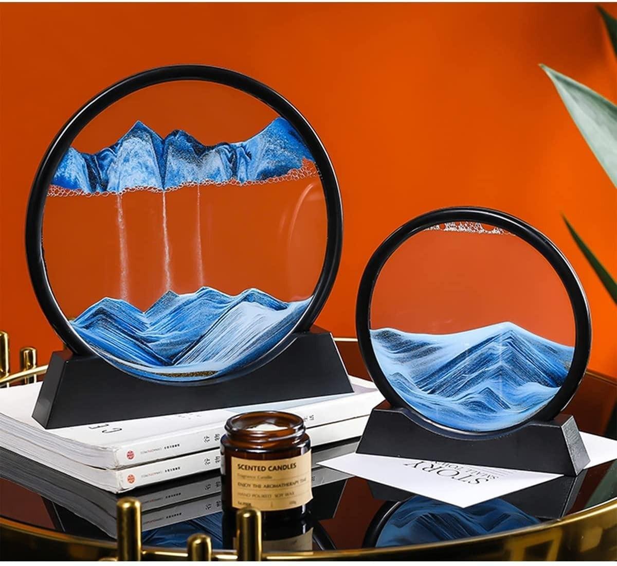 Relaxing Kinetic Sandscape Art Table Desk - Image 3