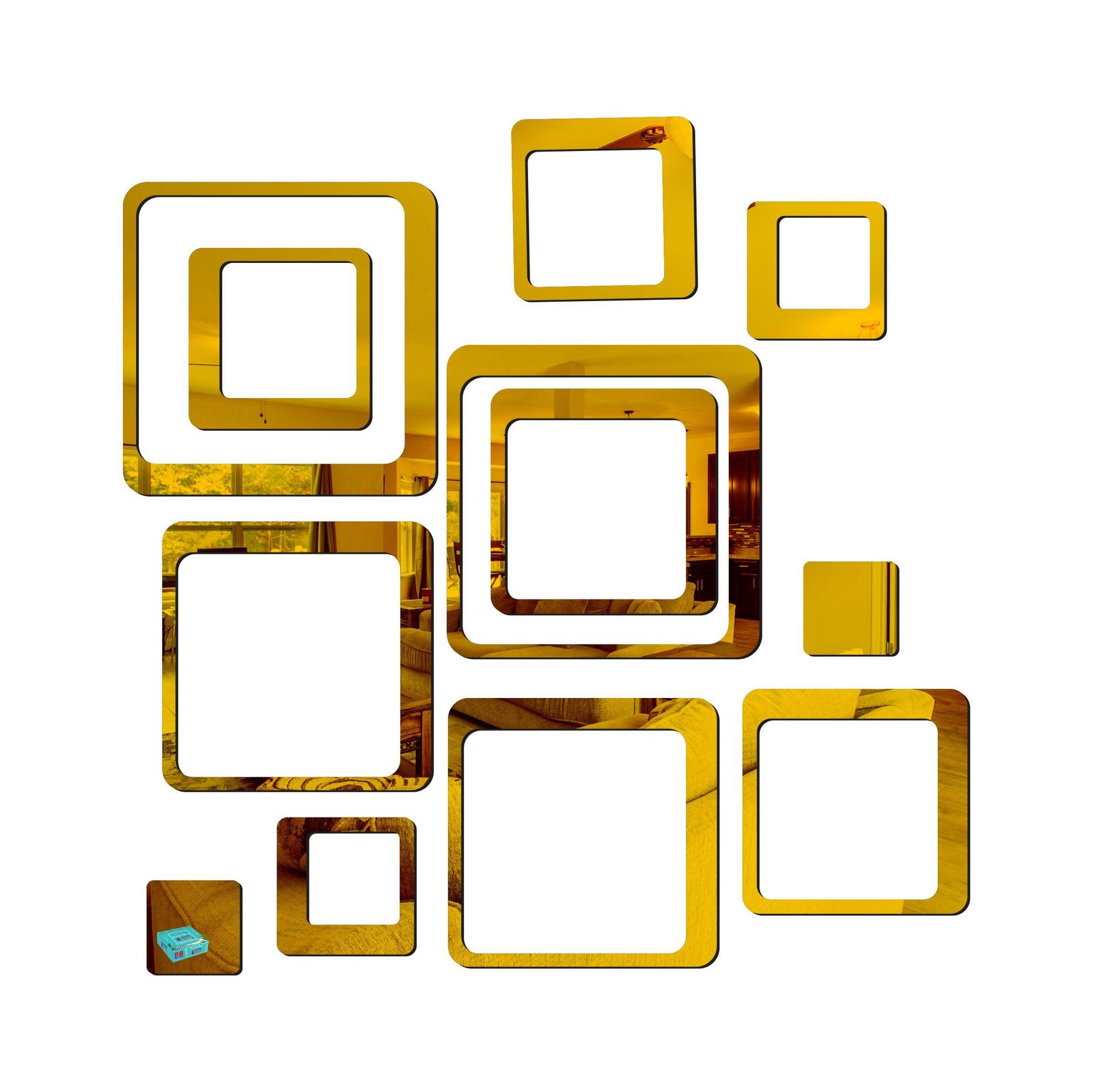 3D Acrylic Mirror Wall Sticker Decoration - Image 2