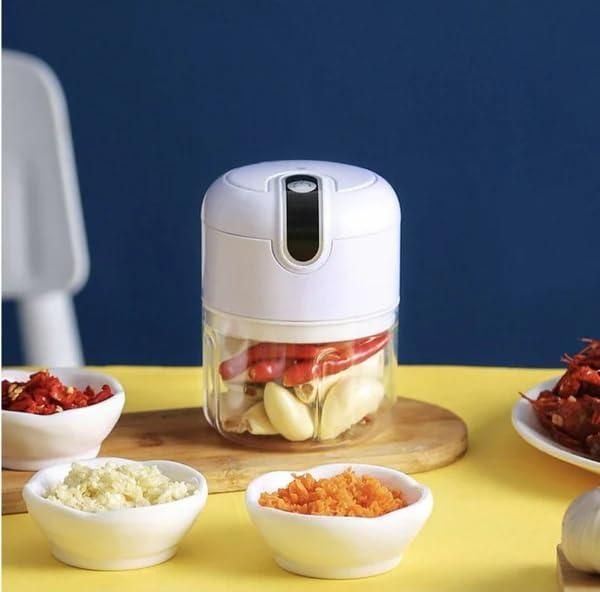 Mini Electric Meat/Garlic Chopper Portable Food Processor - Image 2