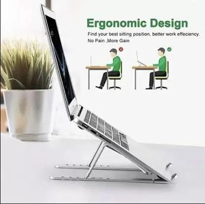 Aluminum Alloy Adjustable, Portable, Foldable, Ergonomic, Tablet Laptop Stand 01 Laptop Stand - Image 2