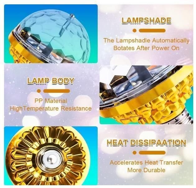 Bd Rotating Magic Ball Light With Lamp Holder Set - Image 3