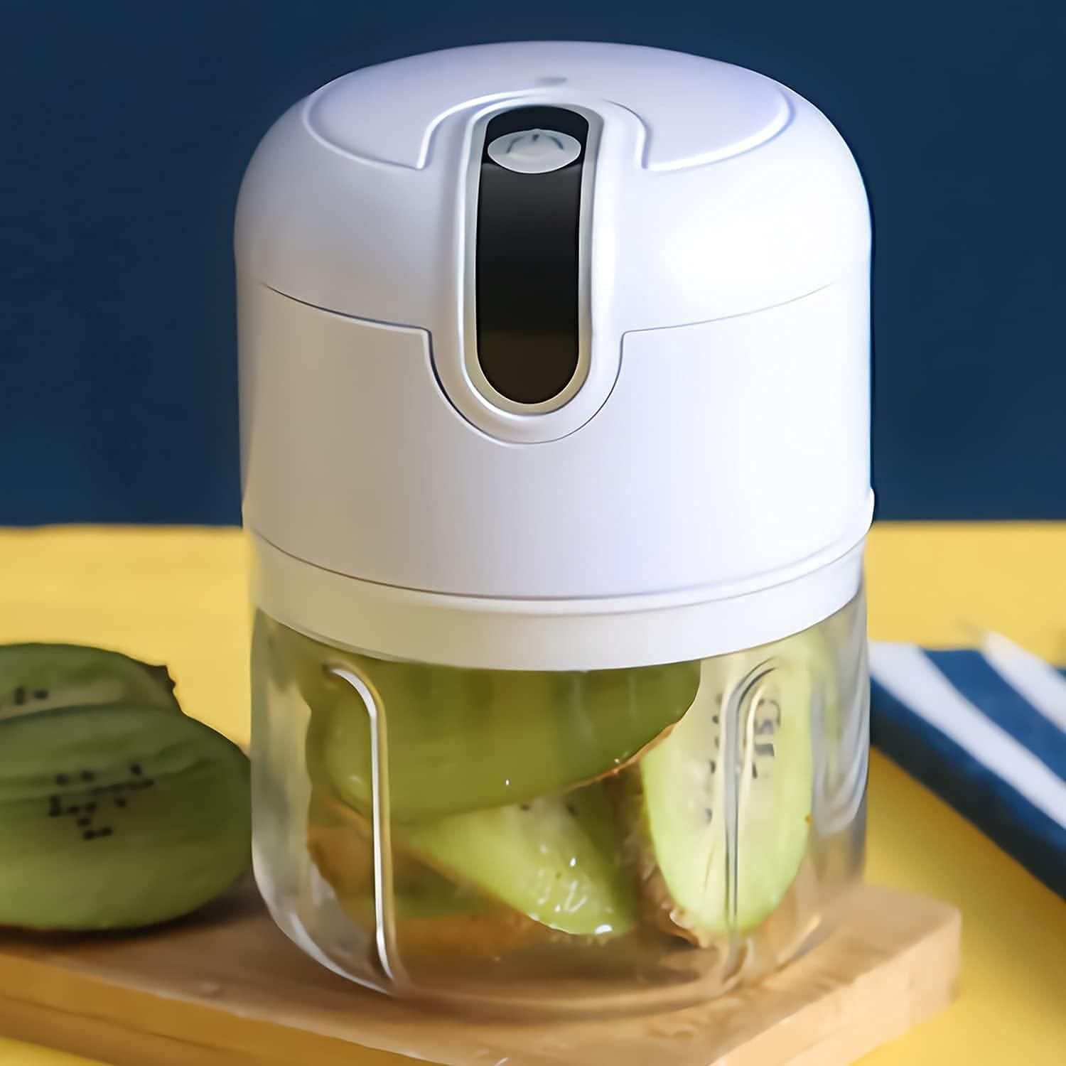 Mini Electric Meat/Garlic Chopper Portable Food Processor - Image 3