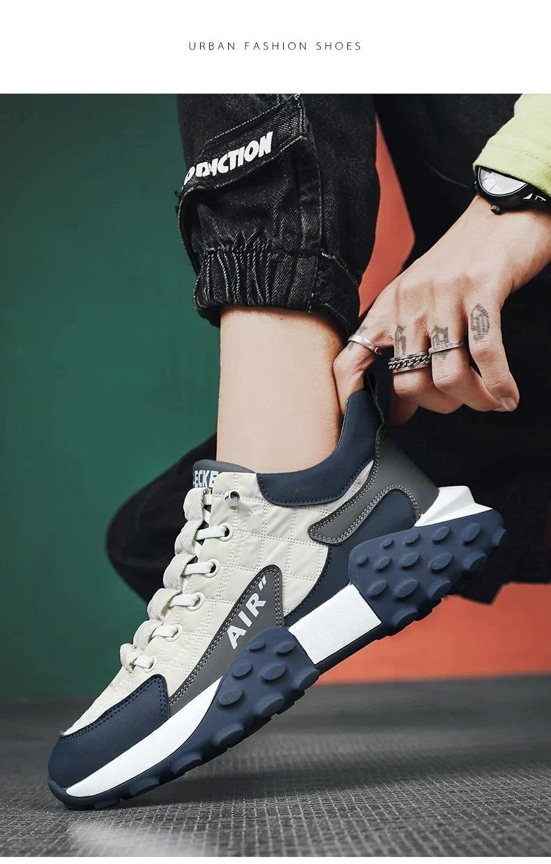 Mens Casual Shoes Thick Base Sneakers