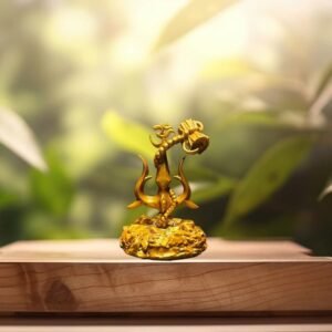 Trishul With Damru Standing Decorative Showpiece