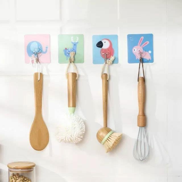 Hooks Cartoons Strong Adhesive Wall Sticky Hooks(Pack of 3) - Image 3