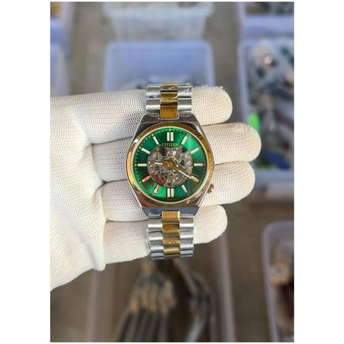 Stylish Citizen Tsuyosa Automatic Watch TT Green For Men (SOS90) - Image 2