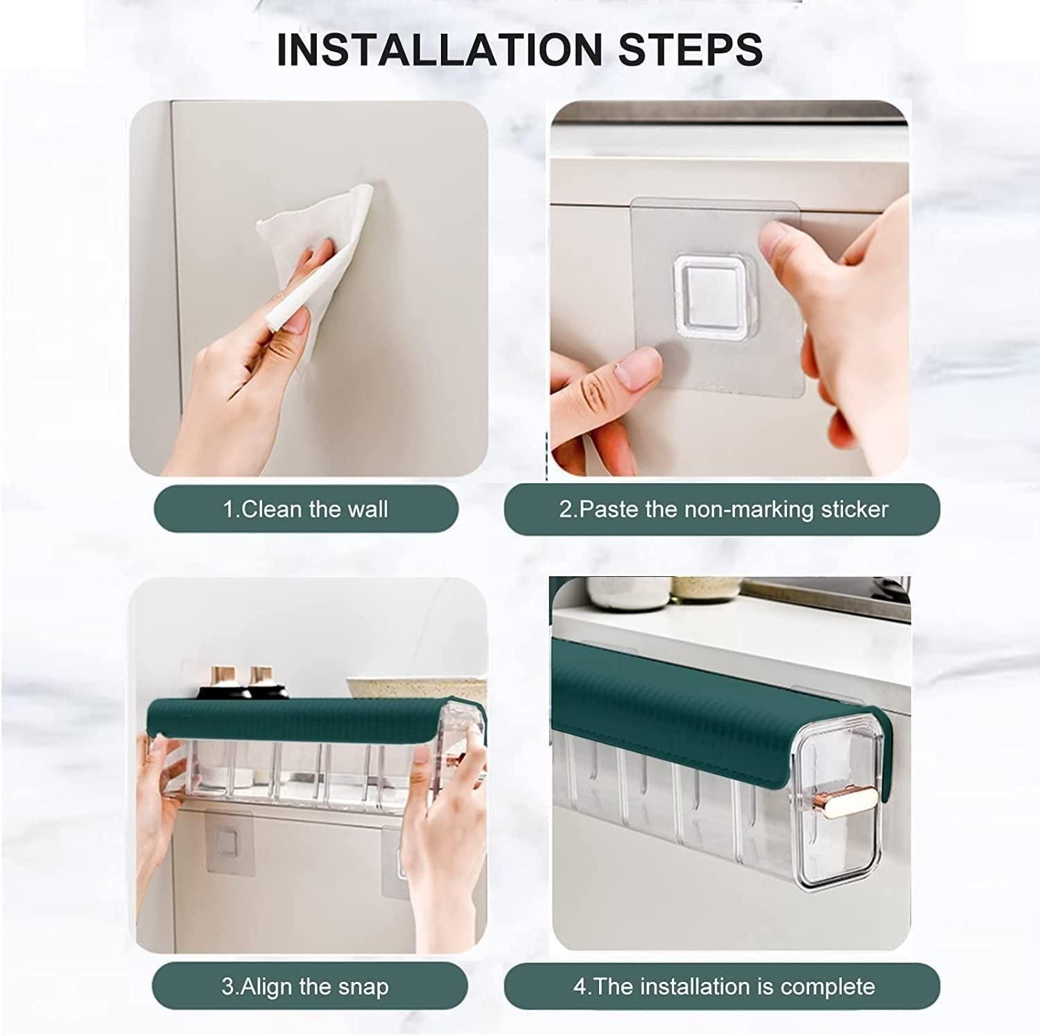 Clear Wall Mounted Drawer Organizer - Image 3
